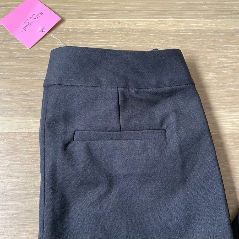 NWT Kate Spade Mainline Stretch Twill Dress Straight Crop Pant with Slits on Hem - Picture 8 of 11